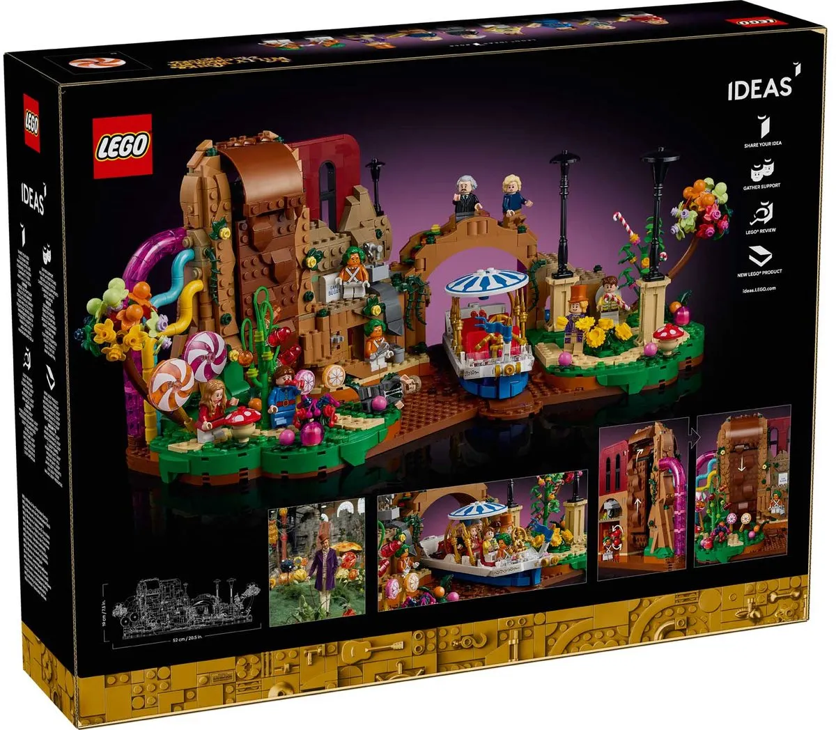 LEGO Ideas Willy Wonka Chocoladefabriek 21360 - 2025 Stukken