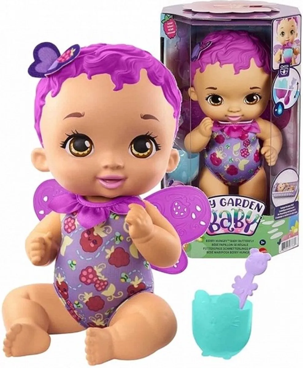 Mattel My Garden Baby Pop Berry Hungry 19x34cm - Roze/Paars