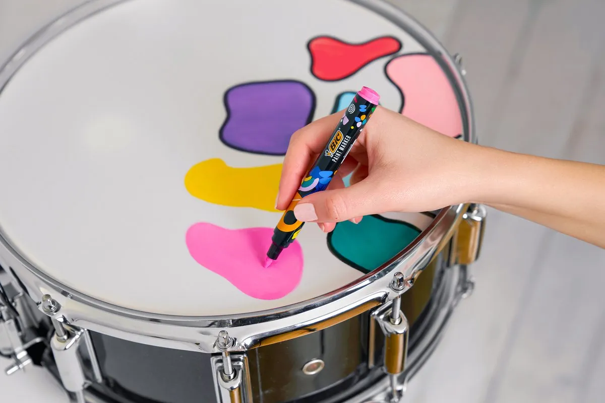 BIC Intensity Paint Markers - Pastel Verfstiften - Stiften voor Kinderen en Volwassenen - Diverse Pastel Kleuren - Watervaste Marker met Medium Pun - 8 stiften