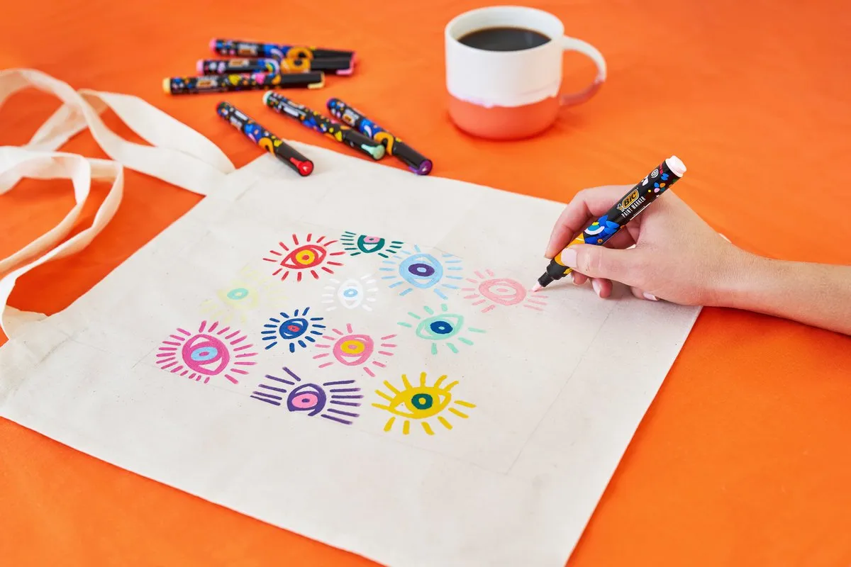 BIC Intensity Paint Markers - Pastel Verfstiften - Stiften voor Kinderen en Volwassenen - Diverse Pastel Kleuren - Watervaste Marker met Medium Pun - 8 stiften