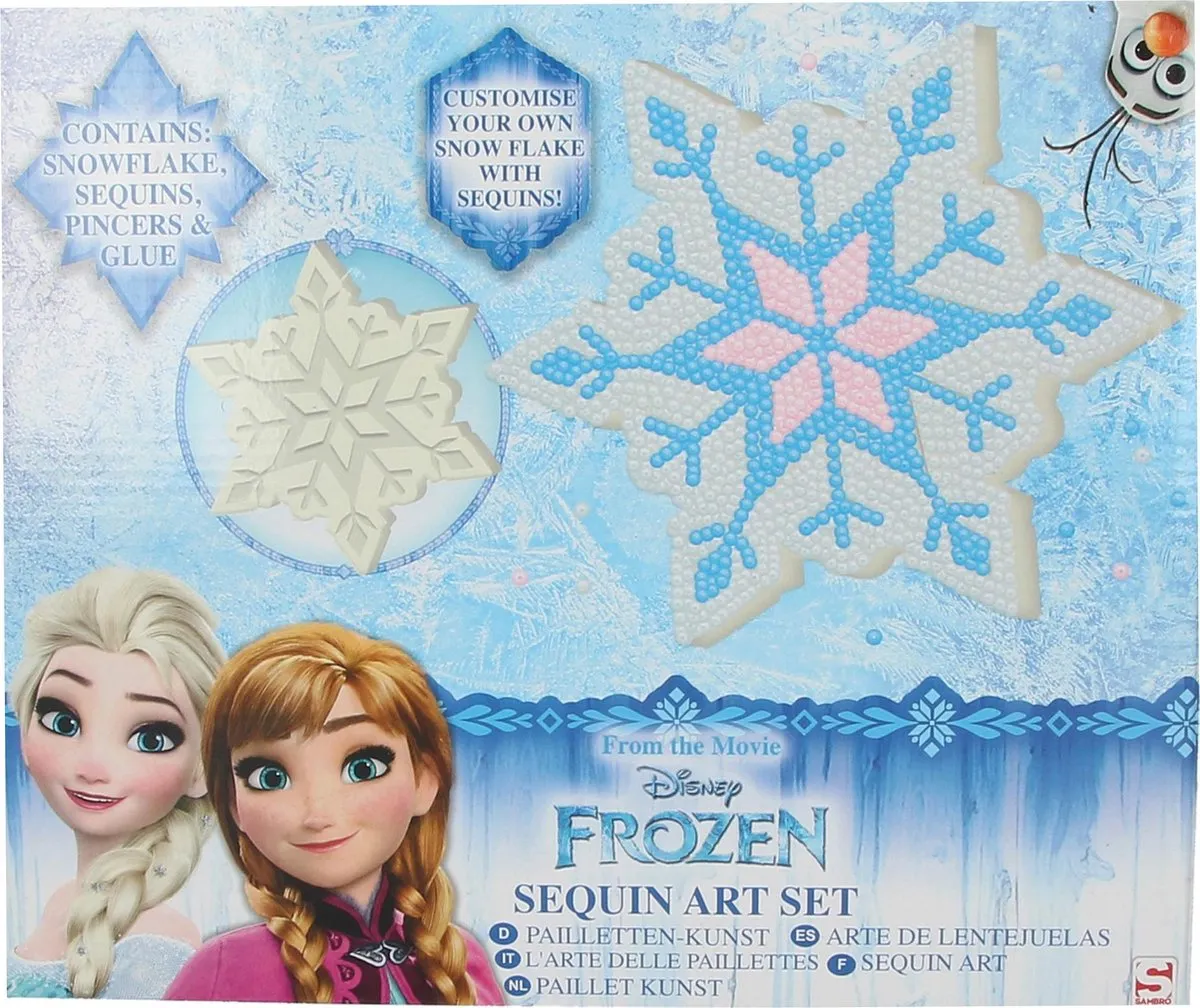 Disney Frozen Maak Je Eigen Sneeuwvlok Knutselset - 5 Stuks - afbeelding 6 van 6