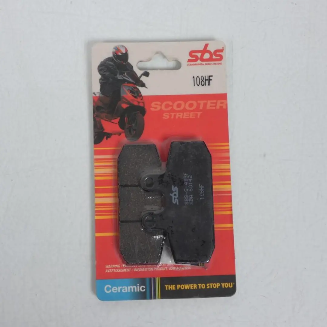 Plaquette de frein AV 108HF CERAMIC SBS pour scooter Derbi 125 Rambla 2008-2014