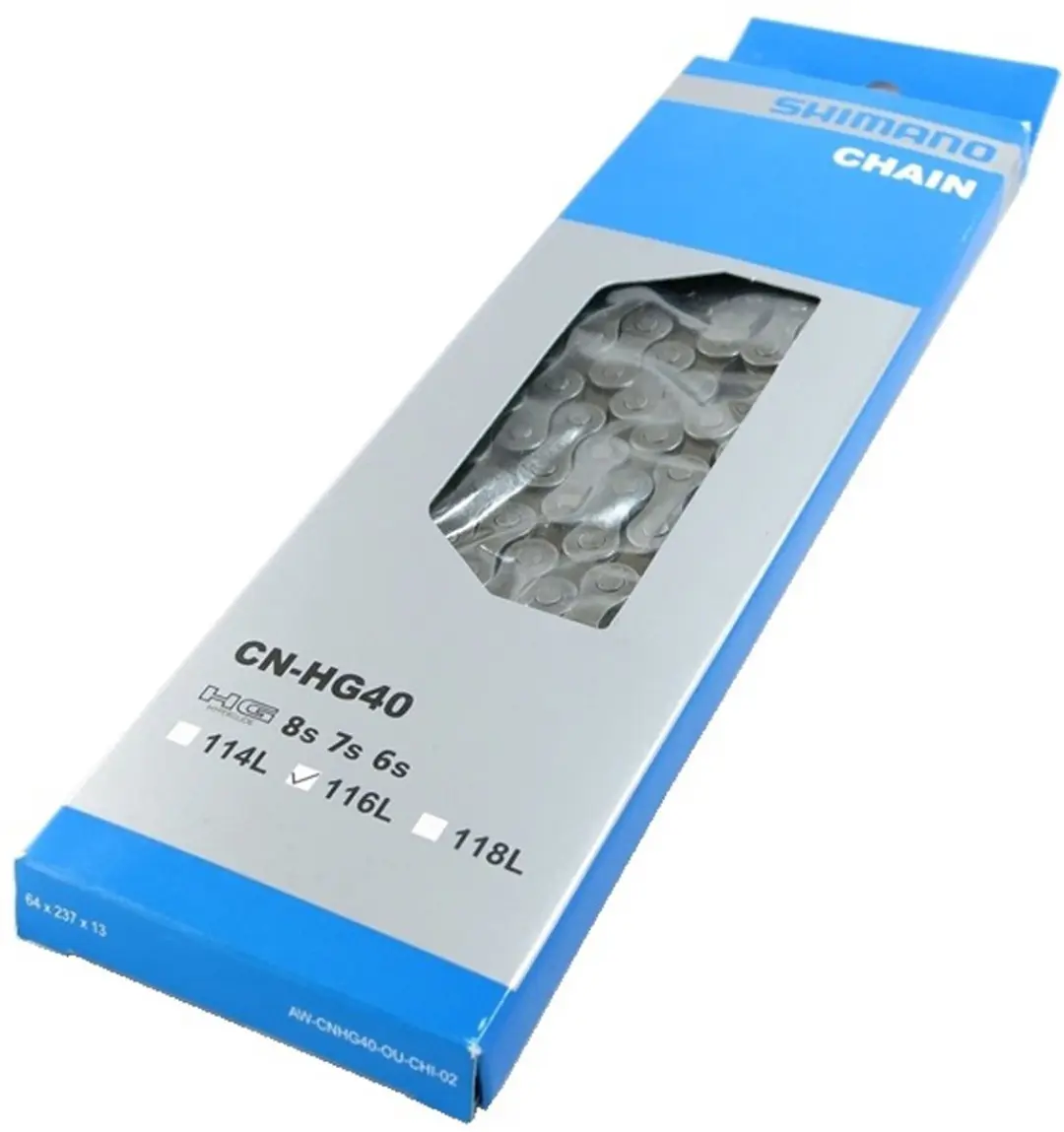 Shimano Ketting 116 Schakels HG - 6/7/8-Speed - Grijs - afbeelding 5 van 6