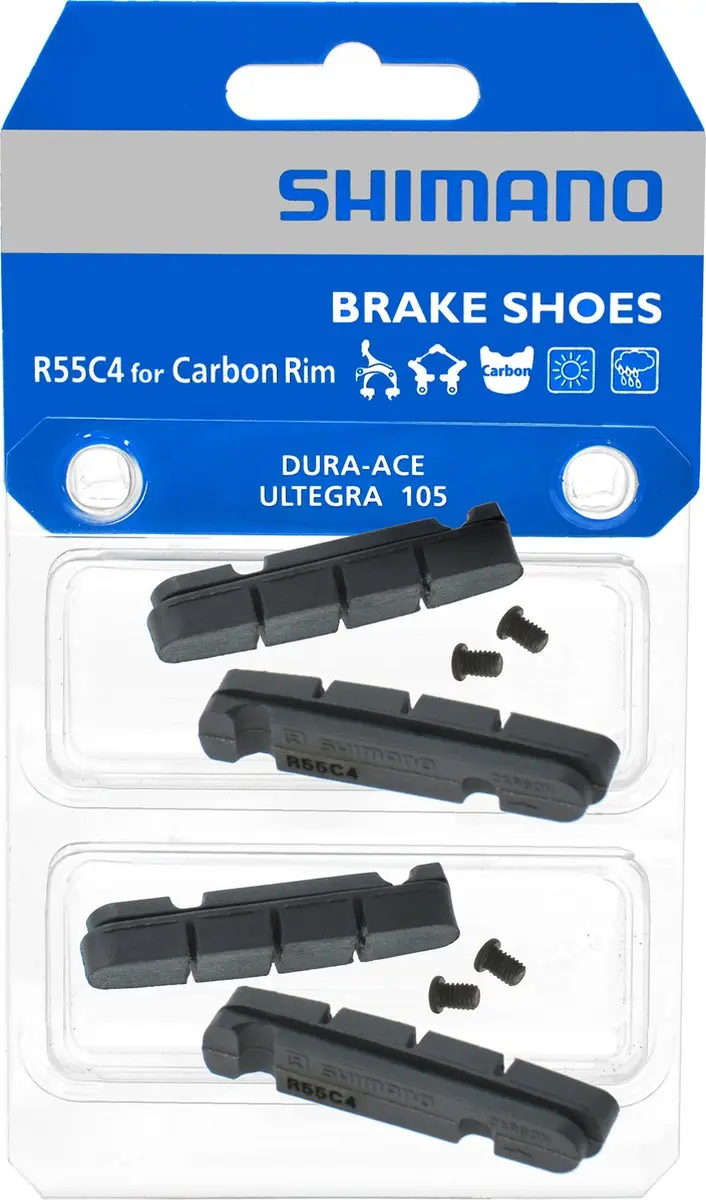 Shimano BR-9000/7900 Remrubber Carbon Velg - 2 Paar - Zwart - afbeelding 3 van 4