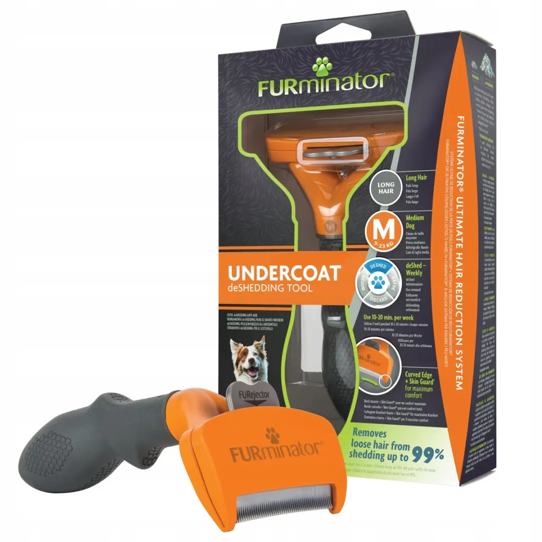 Furminator Borstel voor Langharige Middelgrote Honden (M)
