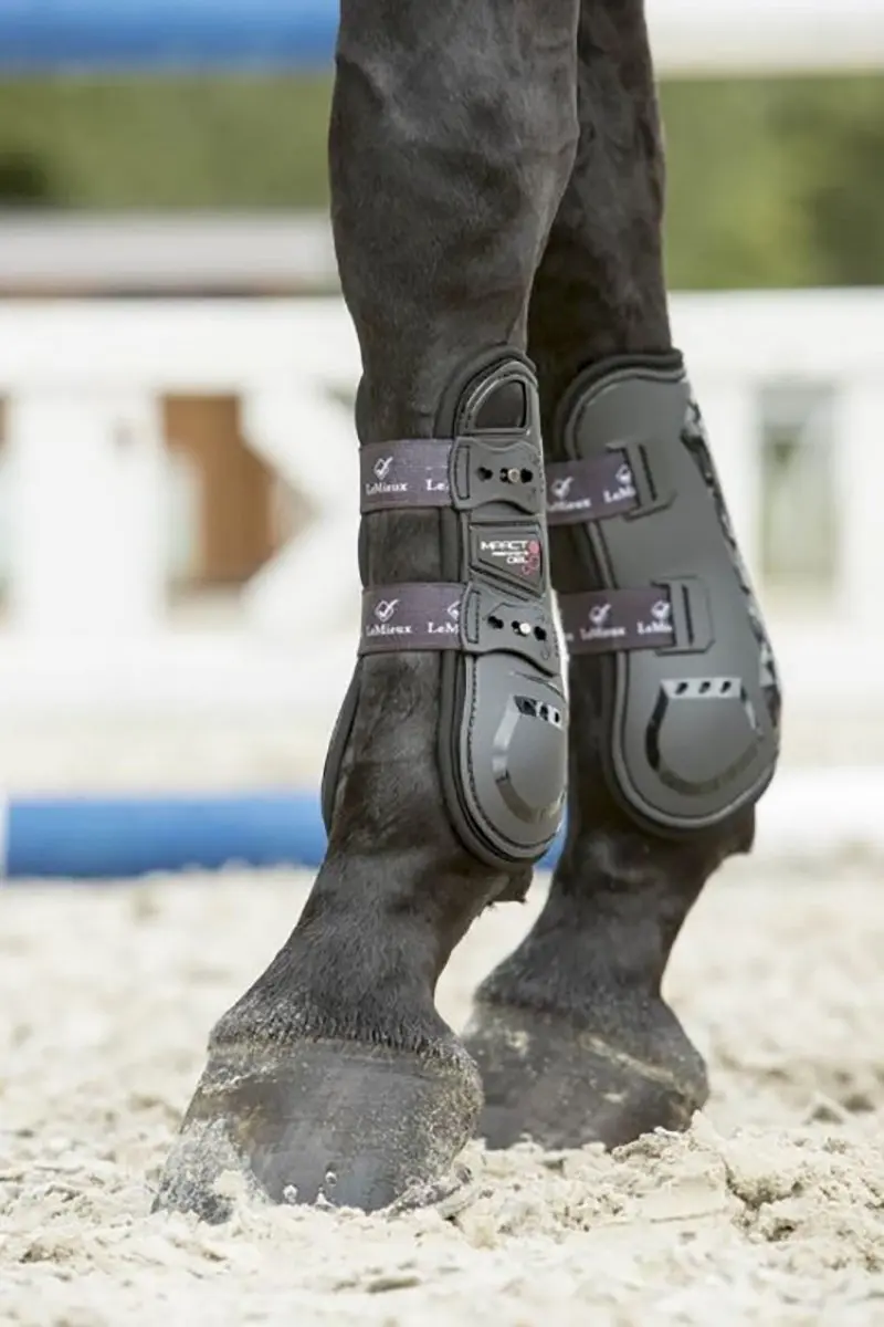 Lemieux Peesbeschermers Impact Response Tendon Boots - Zwart Large