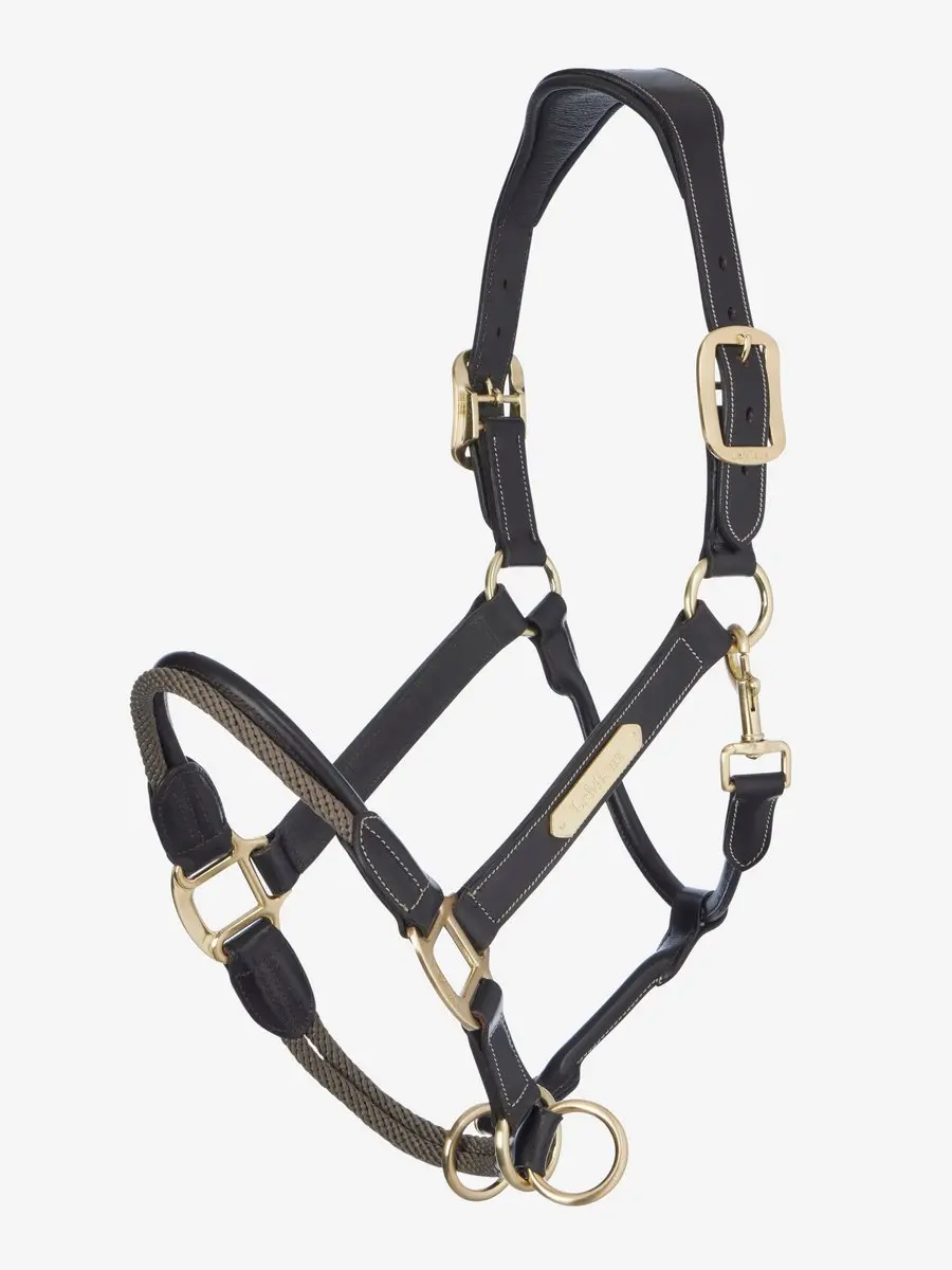 Lemieux Patent Leren Halster Full - Zwart
