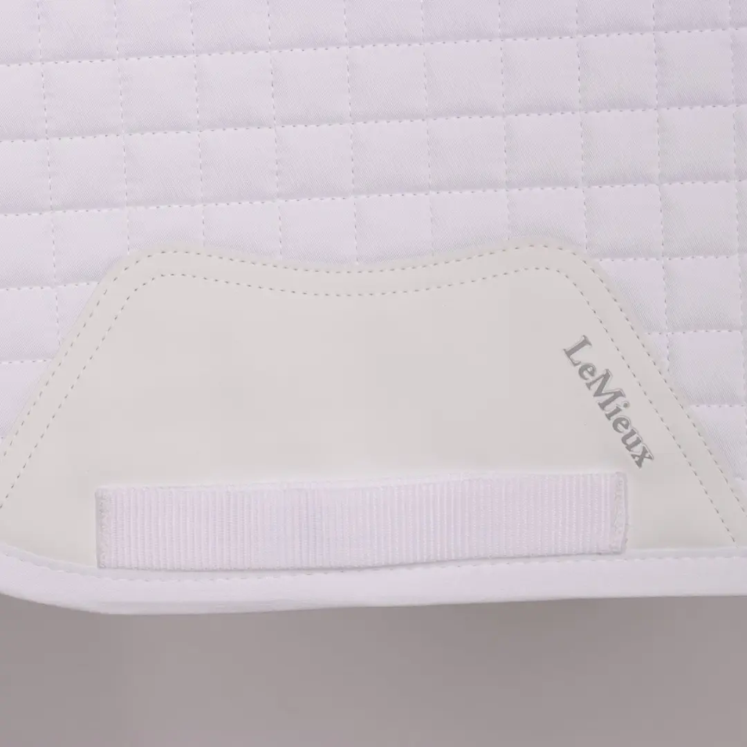 Lemieux Cotton Dressage Square Zadeldek - Full Wit - afbeelding 4 van 6