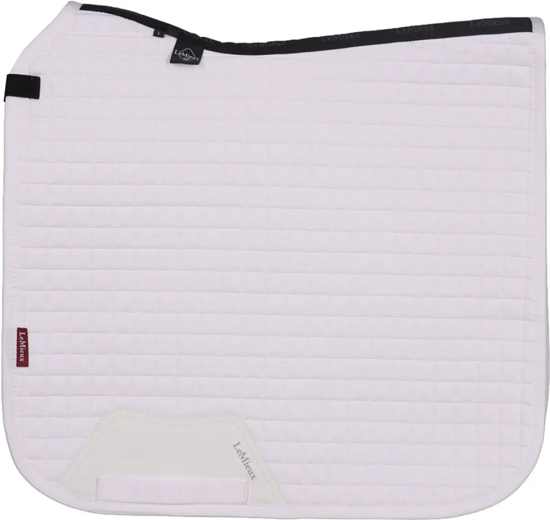 Lemieux Cotton Dressage Square Zadeldek - Full Wit - afbeelding 6 van 6