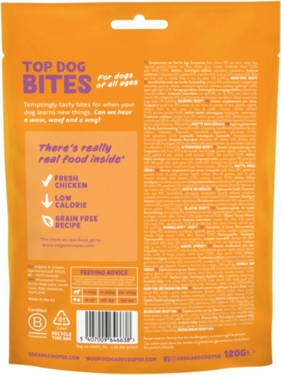 Edgard & Cooper Bites Small Kip 120g