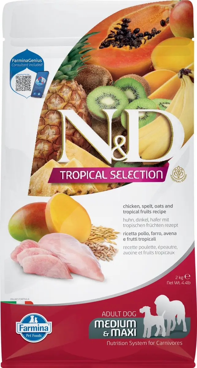 N&D Dog Tropical Selection Chicken Adult Med/Maxi 2 kg