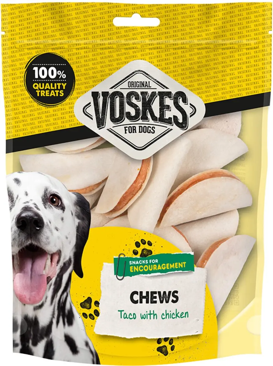 Voskes Hondensnacks Taco Kip 400g