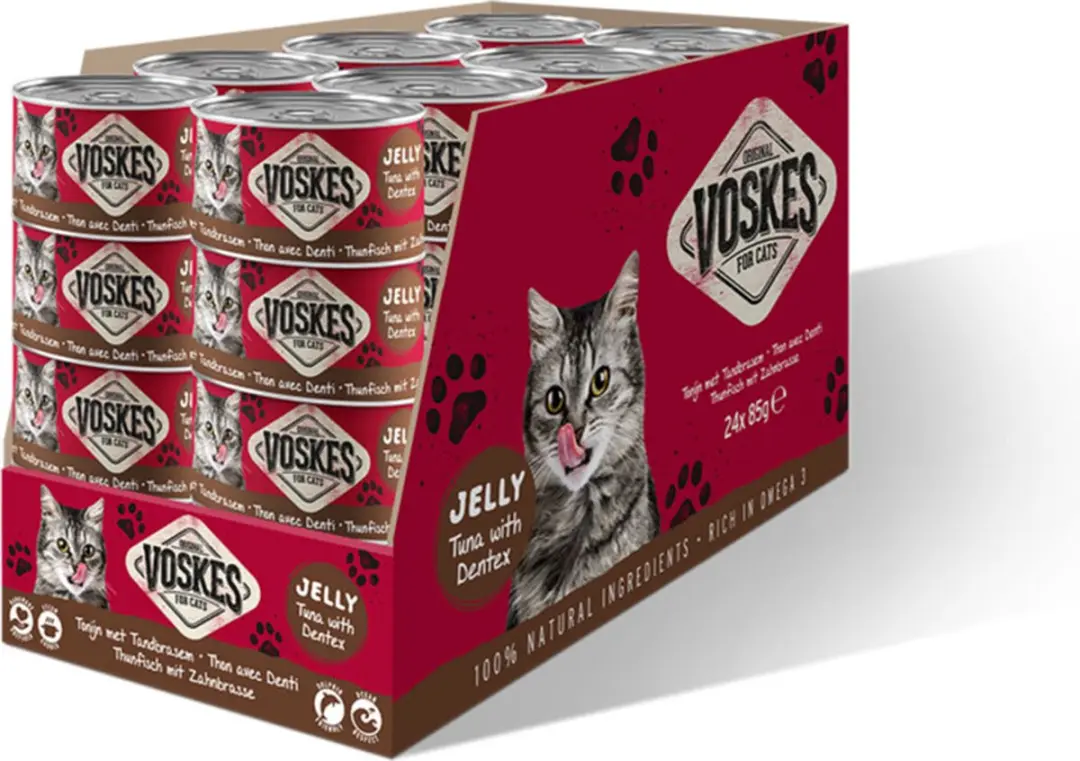 Voskes Nat Tonijn met Tandbrasem Kattenvoer