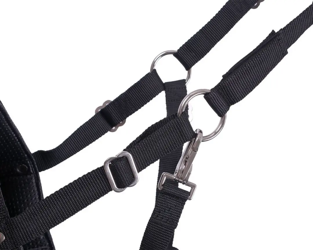 QHP Graasmasker Pony - Zwart - afbeelding 6 van 6