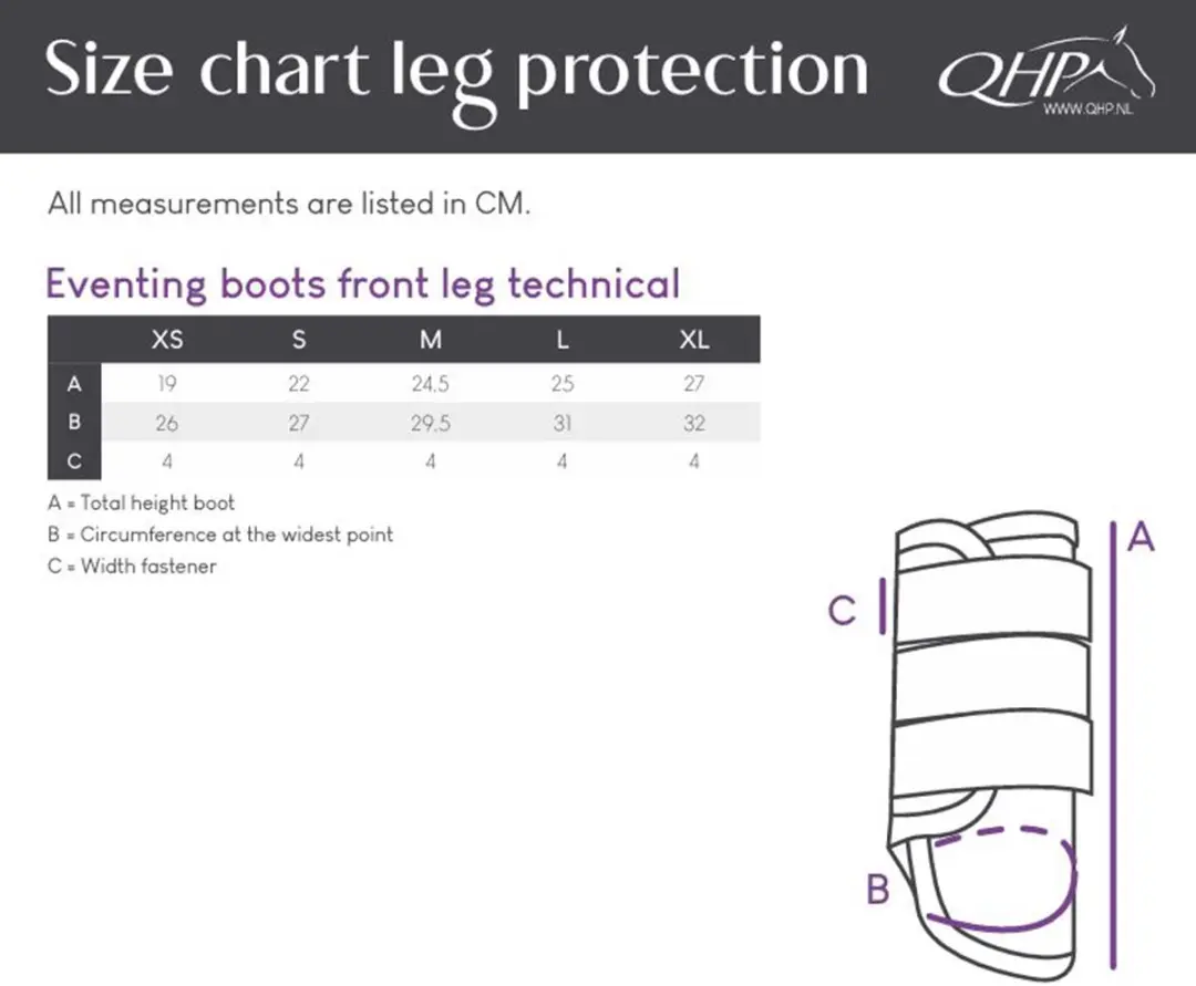 QHP Beenbeschermers Eventing L - Zwart