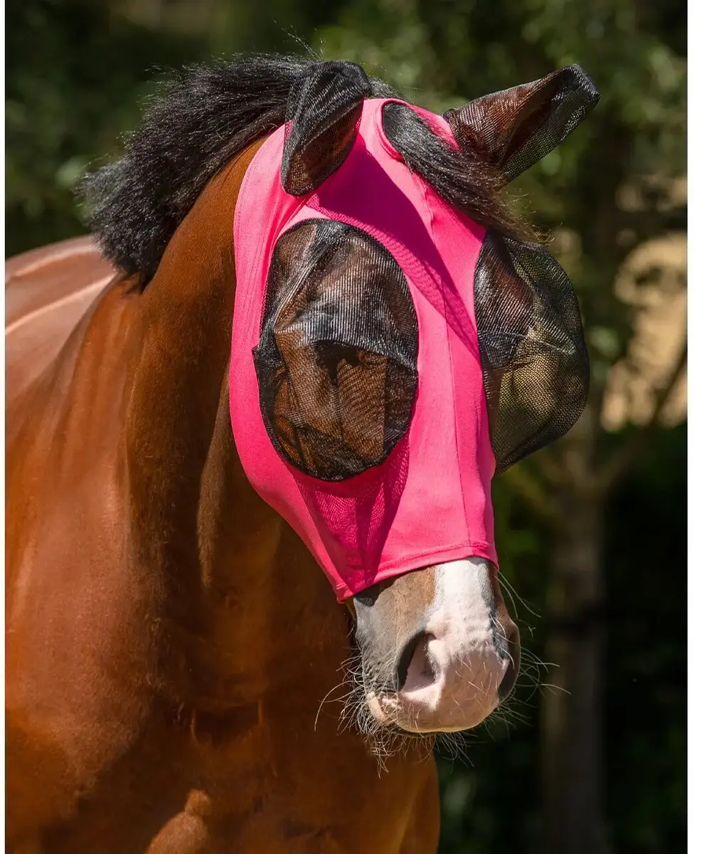 QHP Vliegenmasker Super Bug Shetlander - Roze