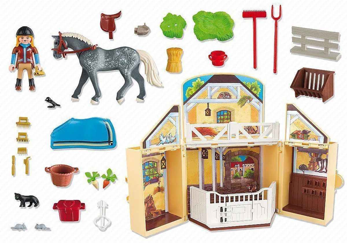 Playmobil 5418 Paardenstal Meeneemkoffer