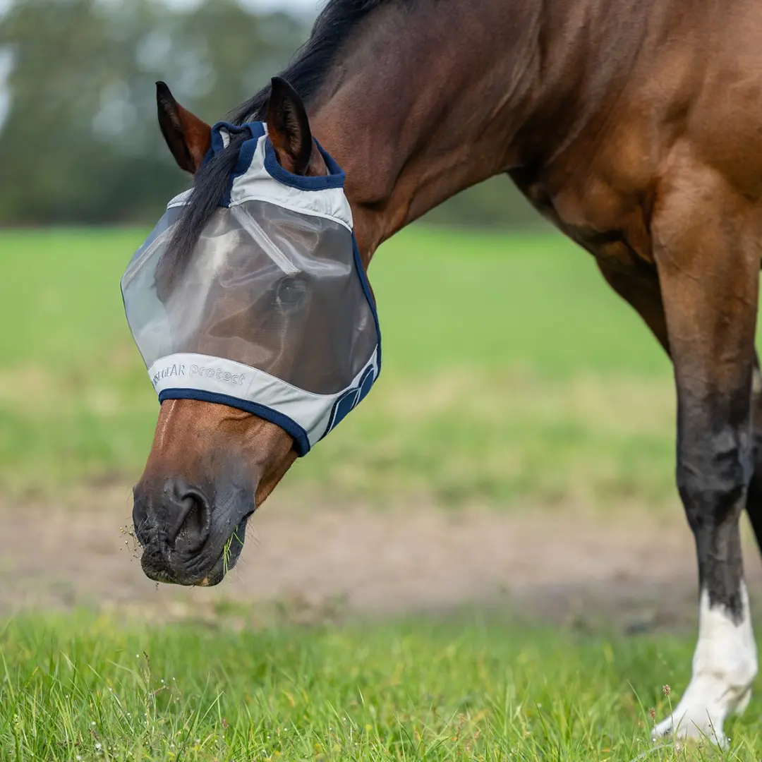 Horsegear Vliegenmasker Horsegear Zonder Oren En Neusflap Grijs