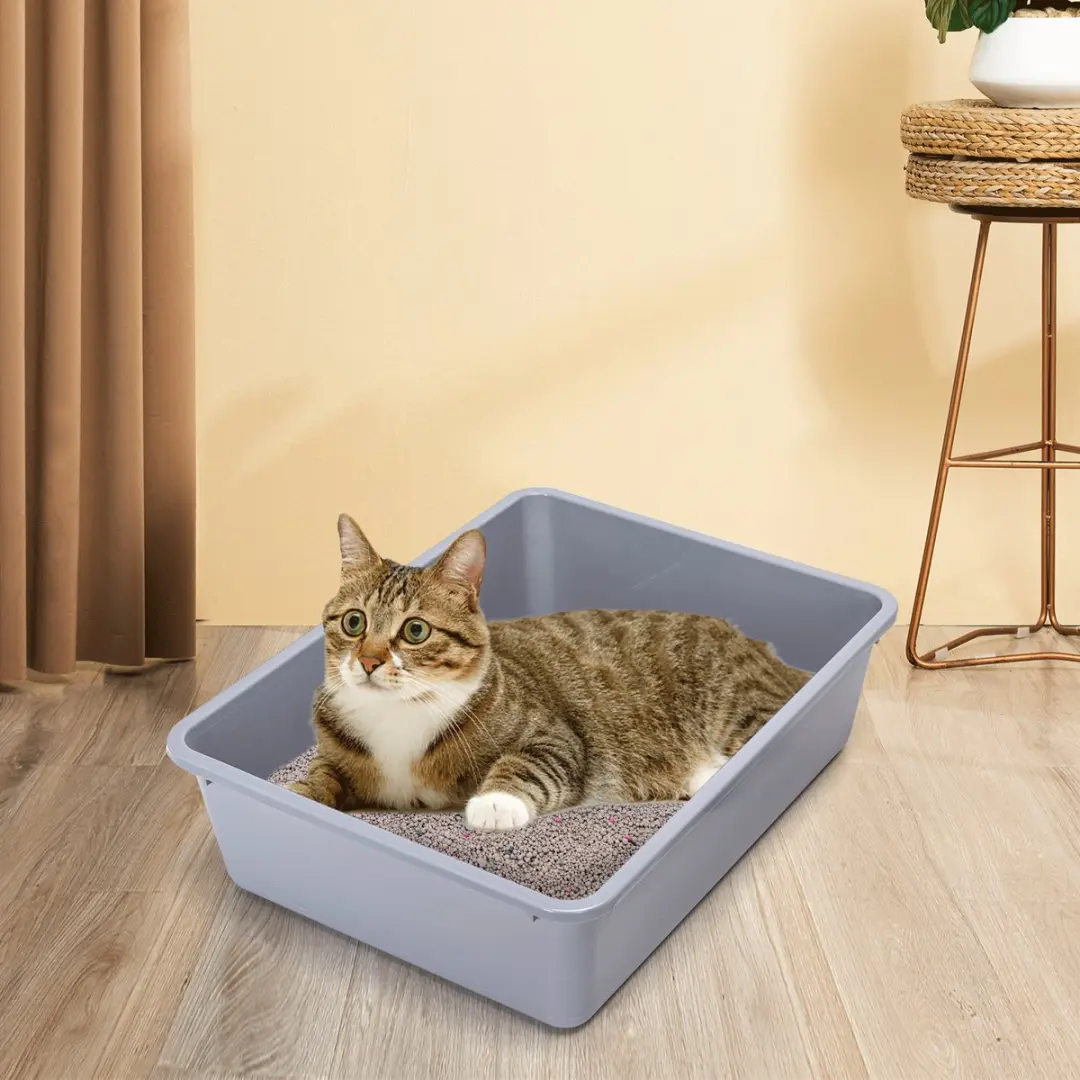 Nobleza Open Kattenbak met Schepje 43x32,5cm - Grijs