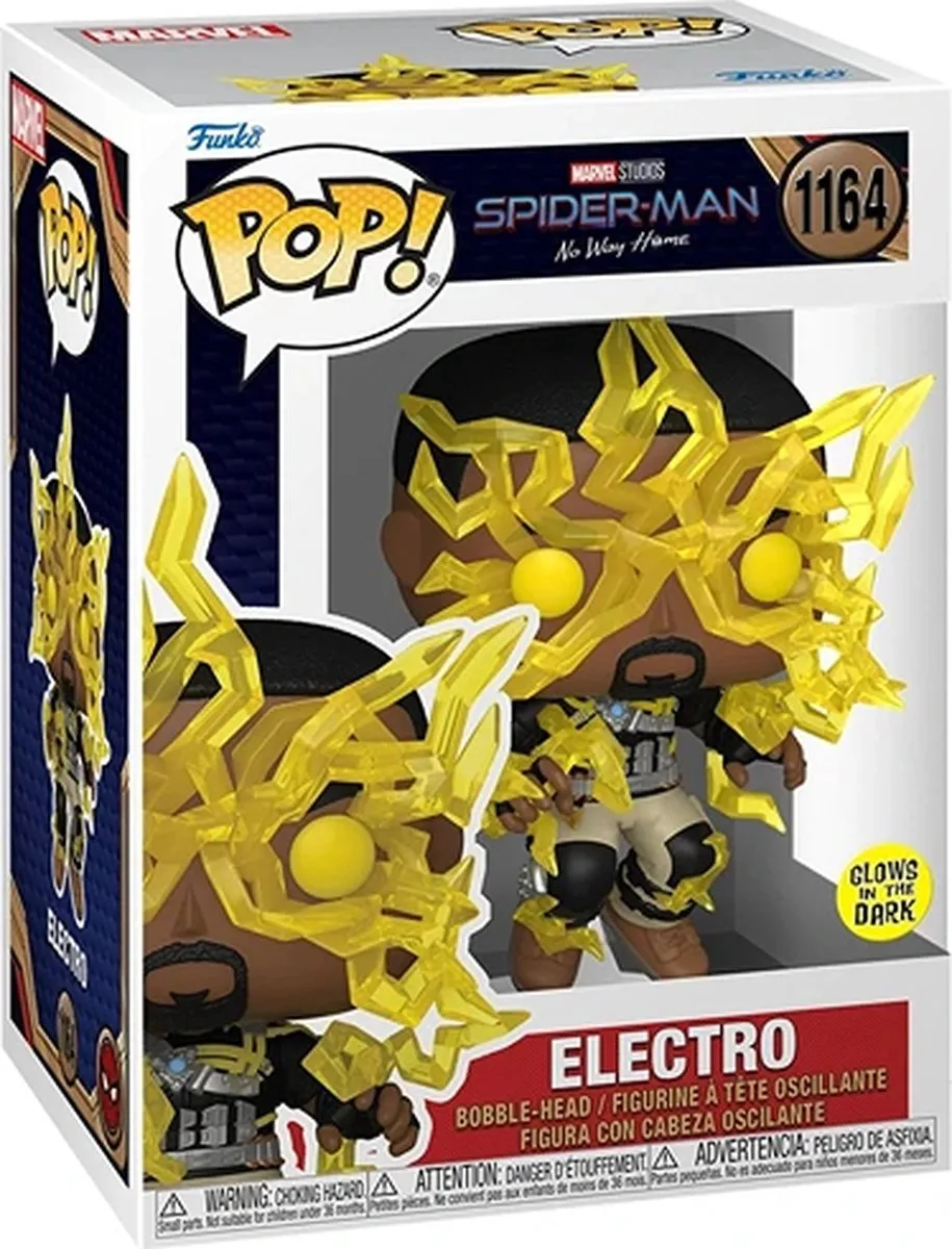 Funko Pop! Marvel Spider-Man Electro #1164 - Glow-in-the-Dark
