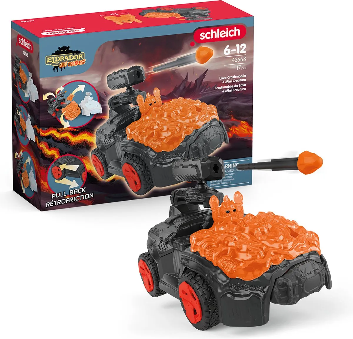 Schleich Eldrador Lava Crashmobiel 42668 - Multicolor