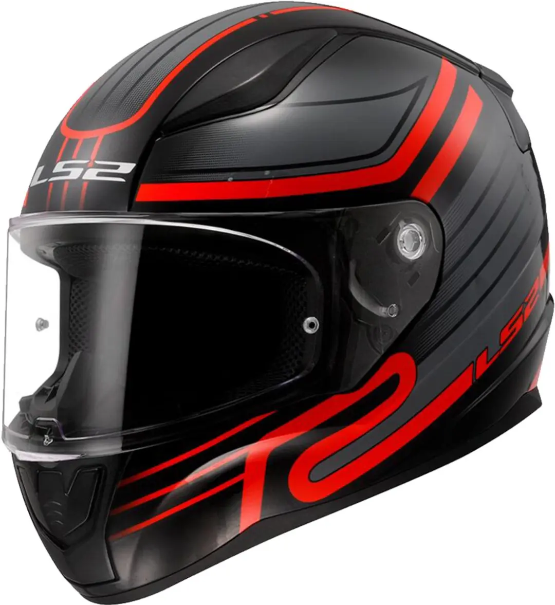 LS2 FF353 Rapid II Circuit Zwart Rood 06 Integraalhelm