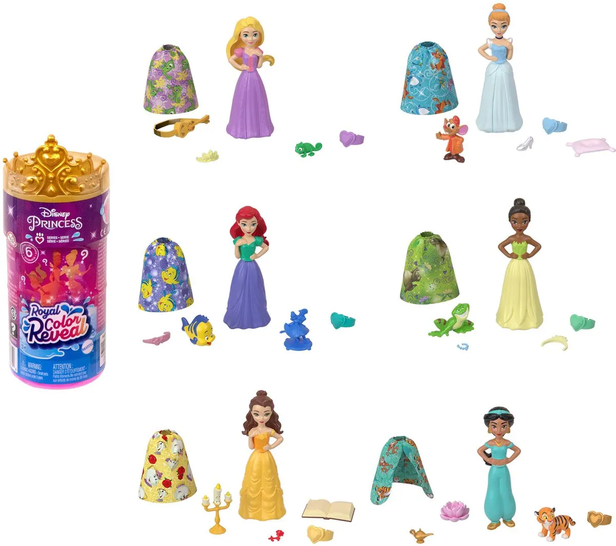 Disney Princess Royal Color Reveal HMB69 - Multicolor