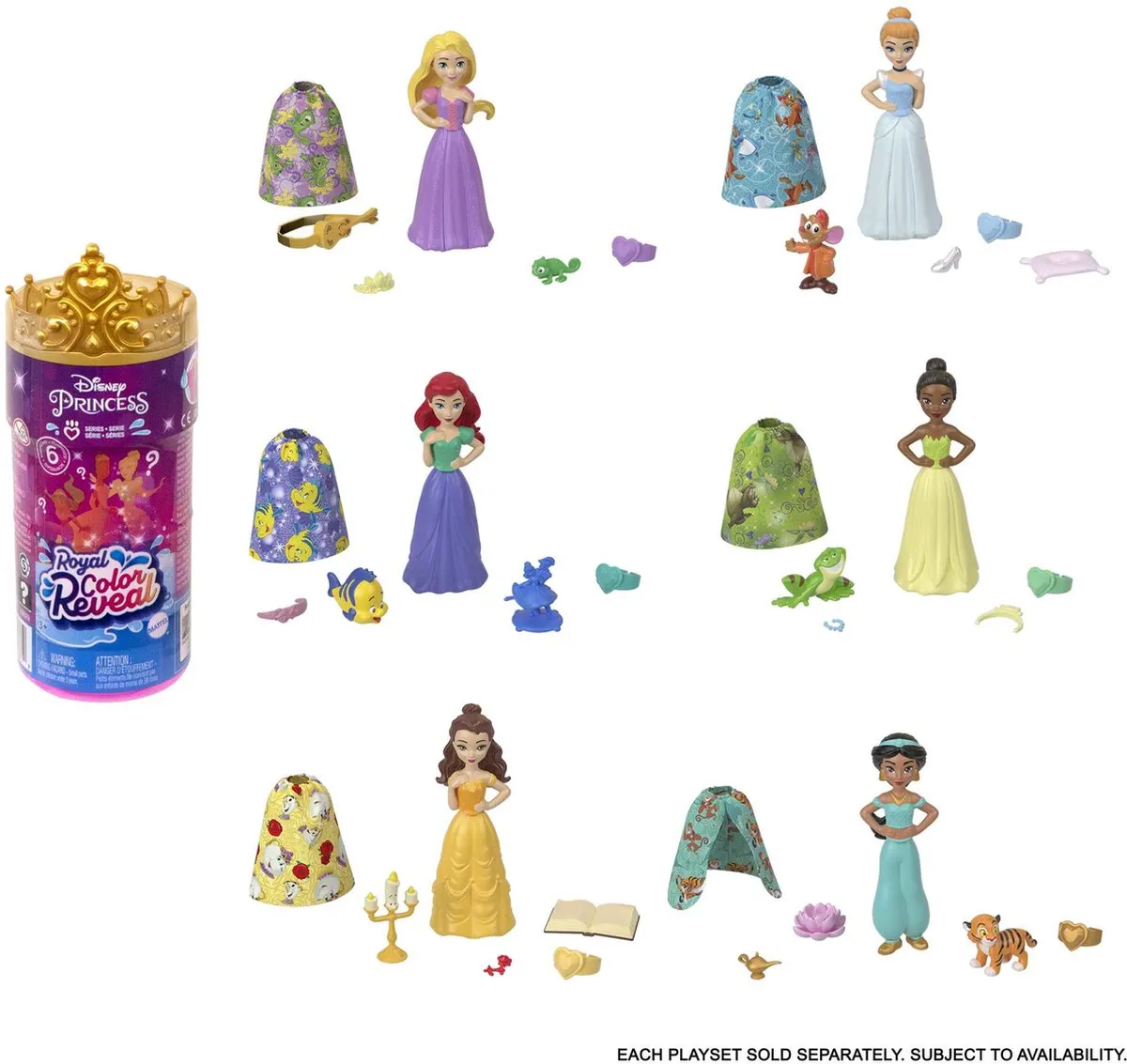 Disney Princess Royal Color Reveal HMB69 - Multicolor - afbeelding 6 van 6