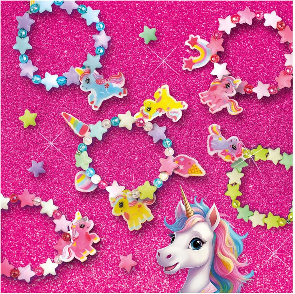 SES Creative Unicorn Armbanden Knutselset - 5 Stuks