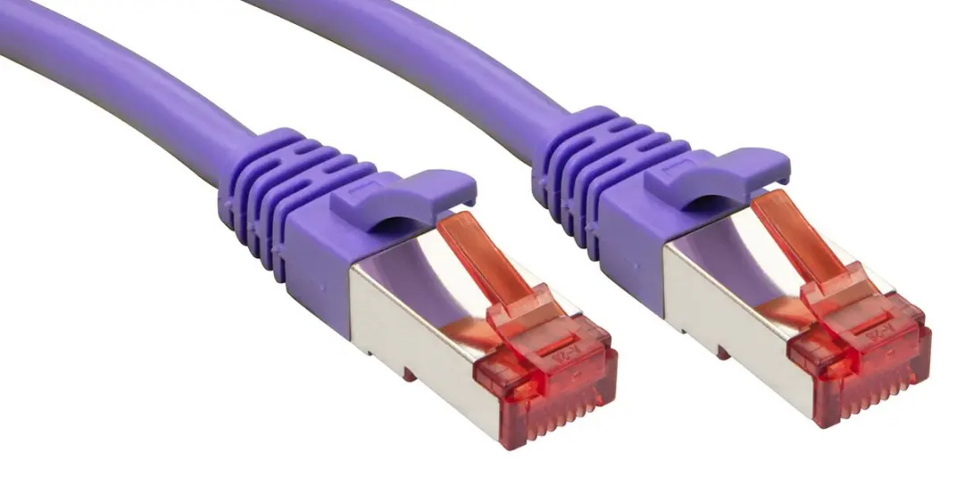 LINDY 47824 RJ45 Netwerkkabel, patchkabel CAT 6 S/FTP 2.00 m Violet Snagless 1 s