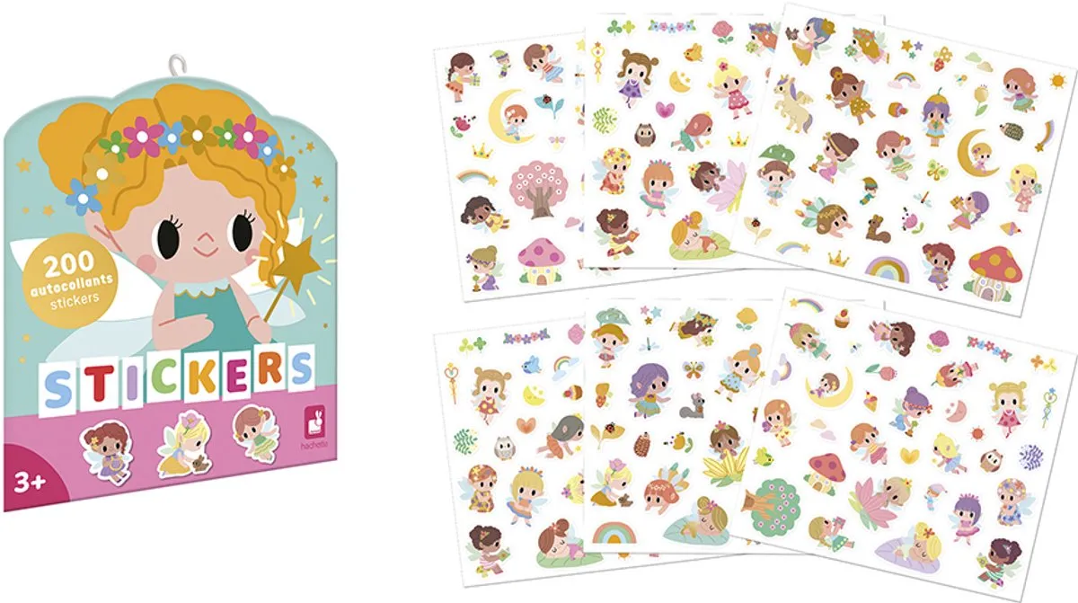 Janod Stickerset Feeënstickers 200 Stuks - Multicolor