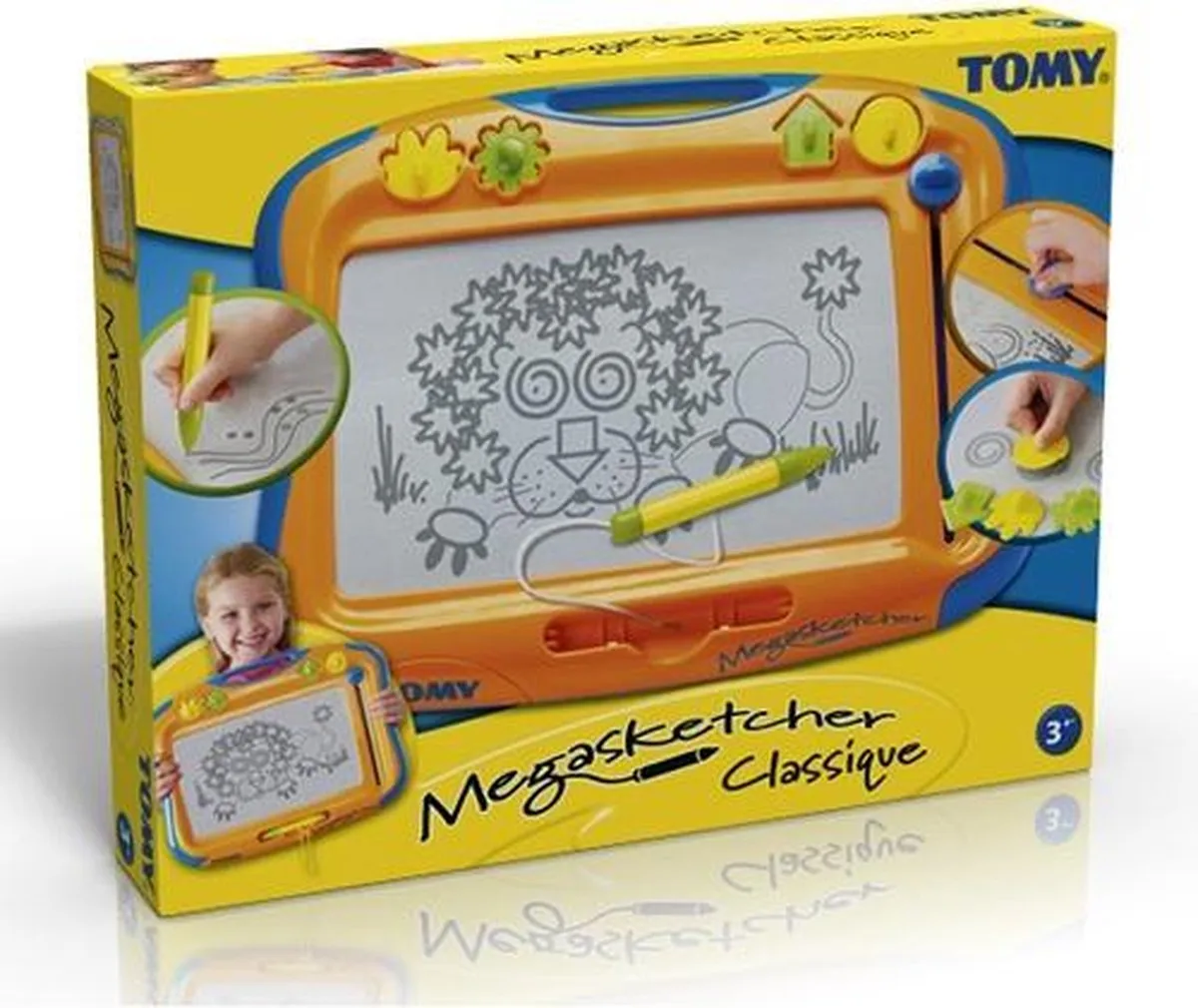 Tomy Megasketcher Classique Tekenbord - Oranje/Blauw