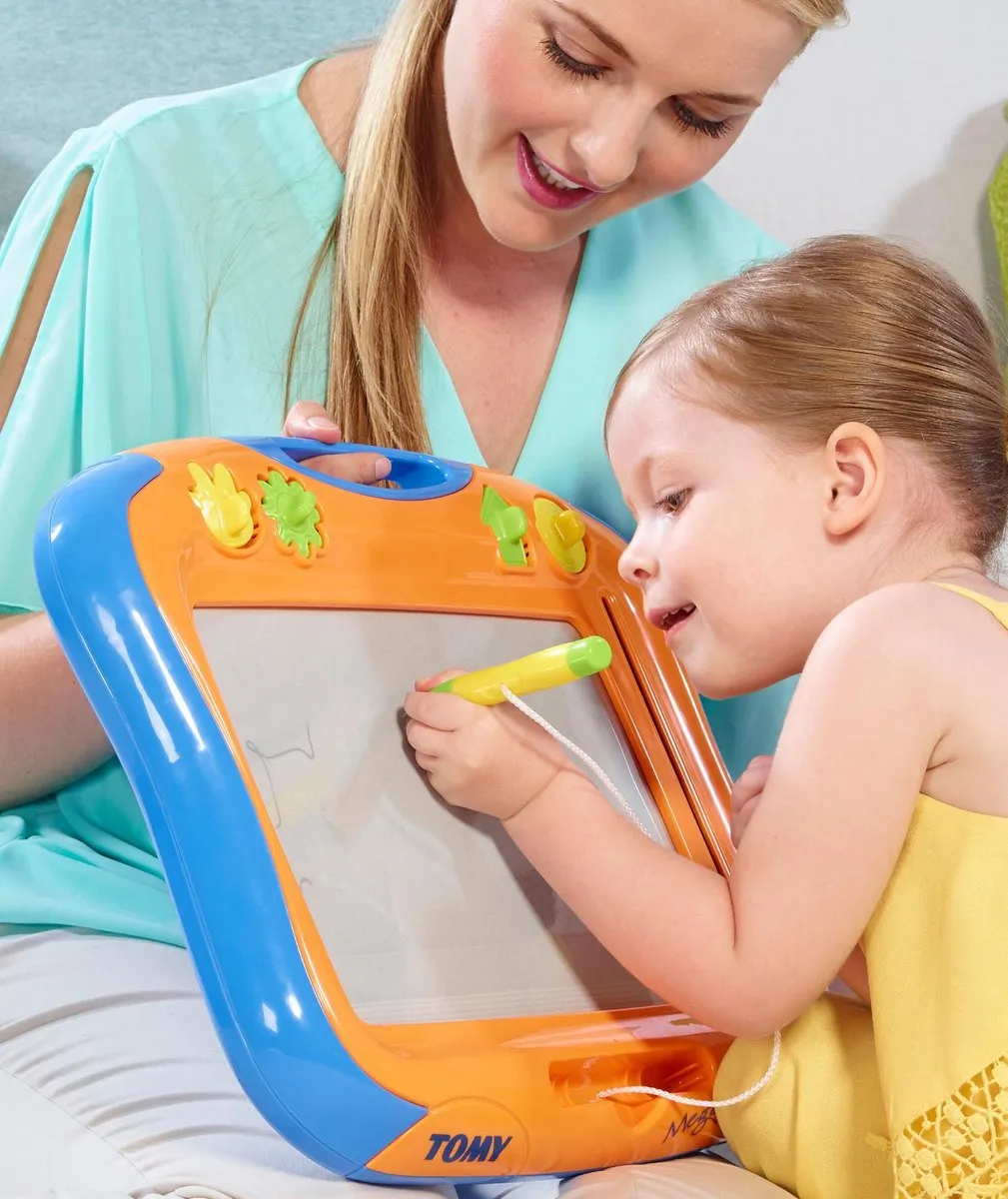 Tomy Megasketcher Classique Tekenbord - Oranje/Blauw