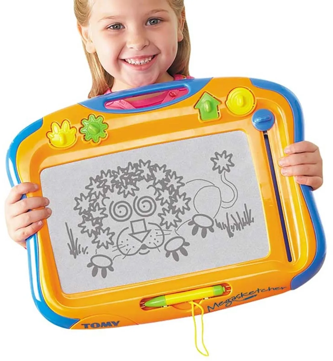 Tomy Megasketcher Classique Tekenbord - Oranje/Blauw