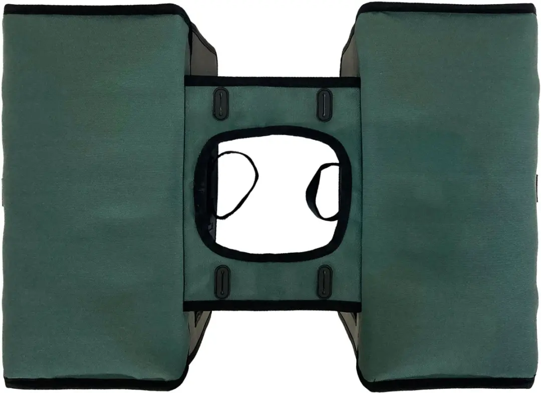 Willex Dubbele Fietstas 30L - Canvas - Bruin - afbeelding 4 van 6