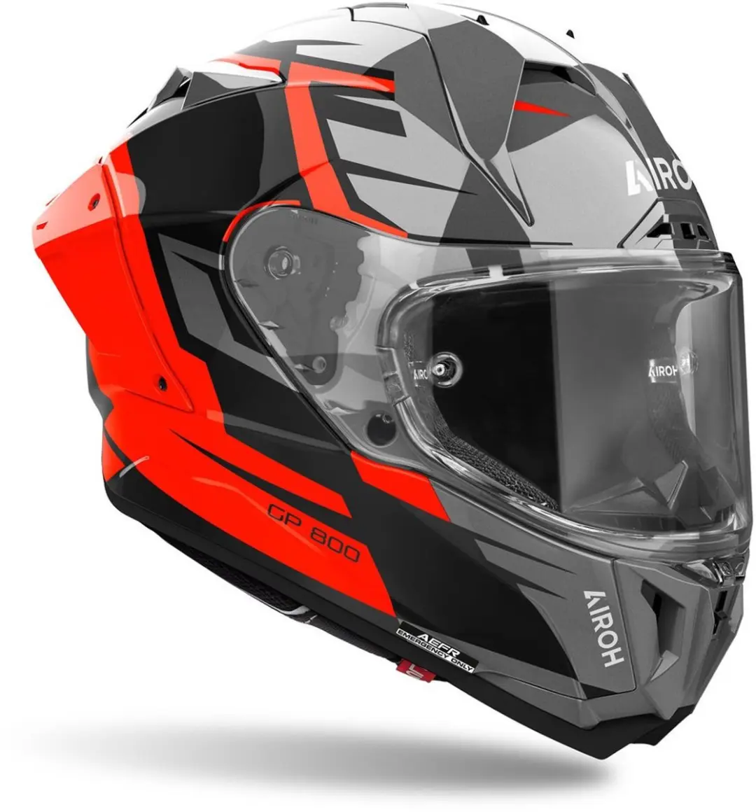 Airoh GP 800 Master Carbon Integraalhelm - Maat L - Zwart/Grijs/Oranje