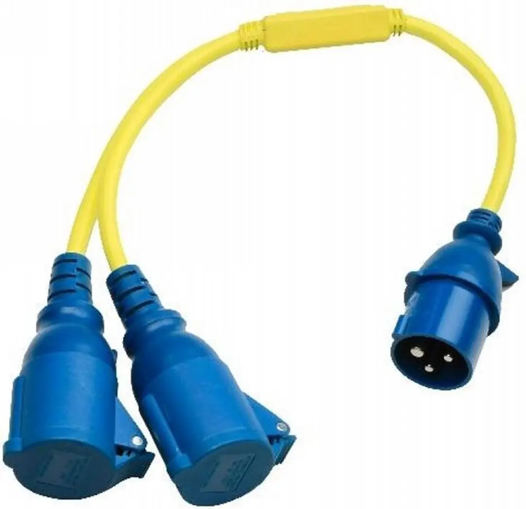 Victron walstroom splitter 16A/250V CEE/2xC