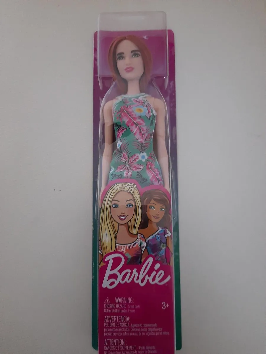 Barbie Groene Bloemenjurk Pop