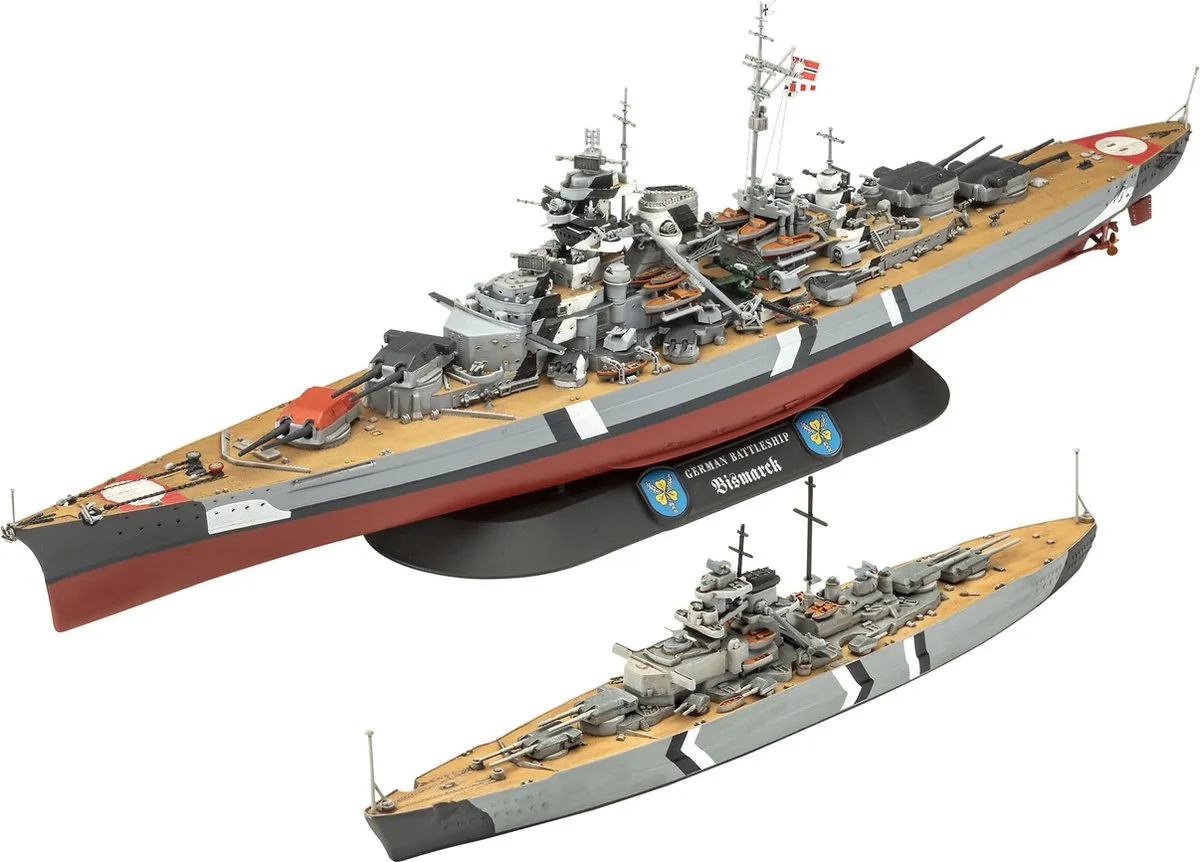 Revell Bismarck Modelbouwpakket 1:700 - 326 Onderdelen - Multi