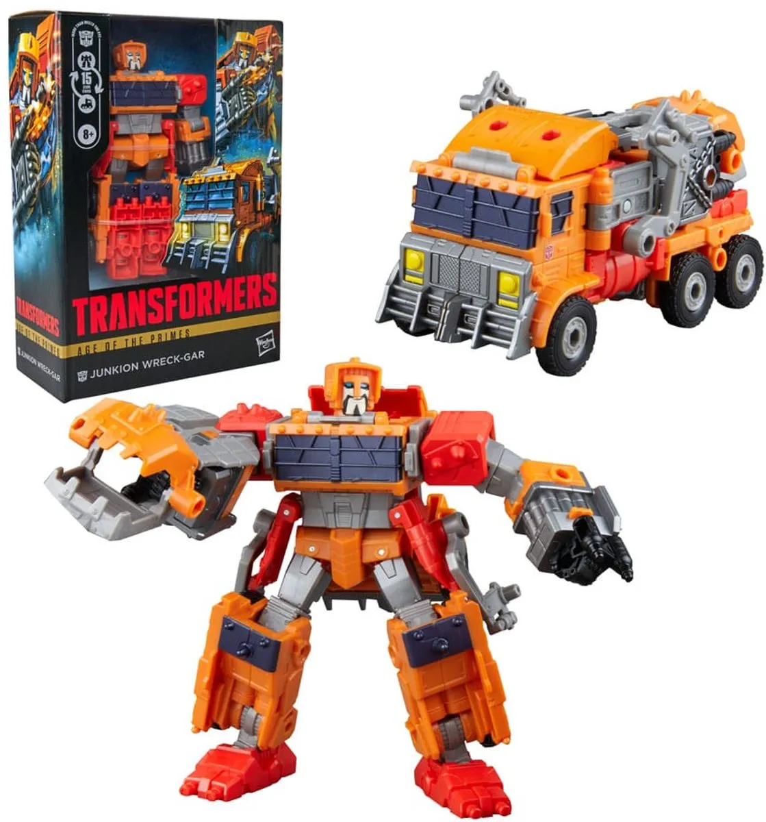 Hasbro Transformers Age of the Primes Voyager Junkion Wreck-Gar - Action Figuur 18cm - Multi