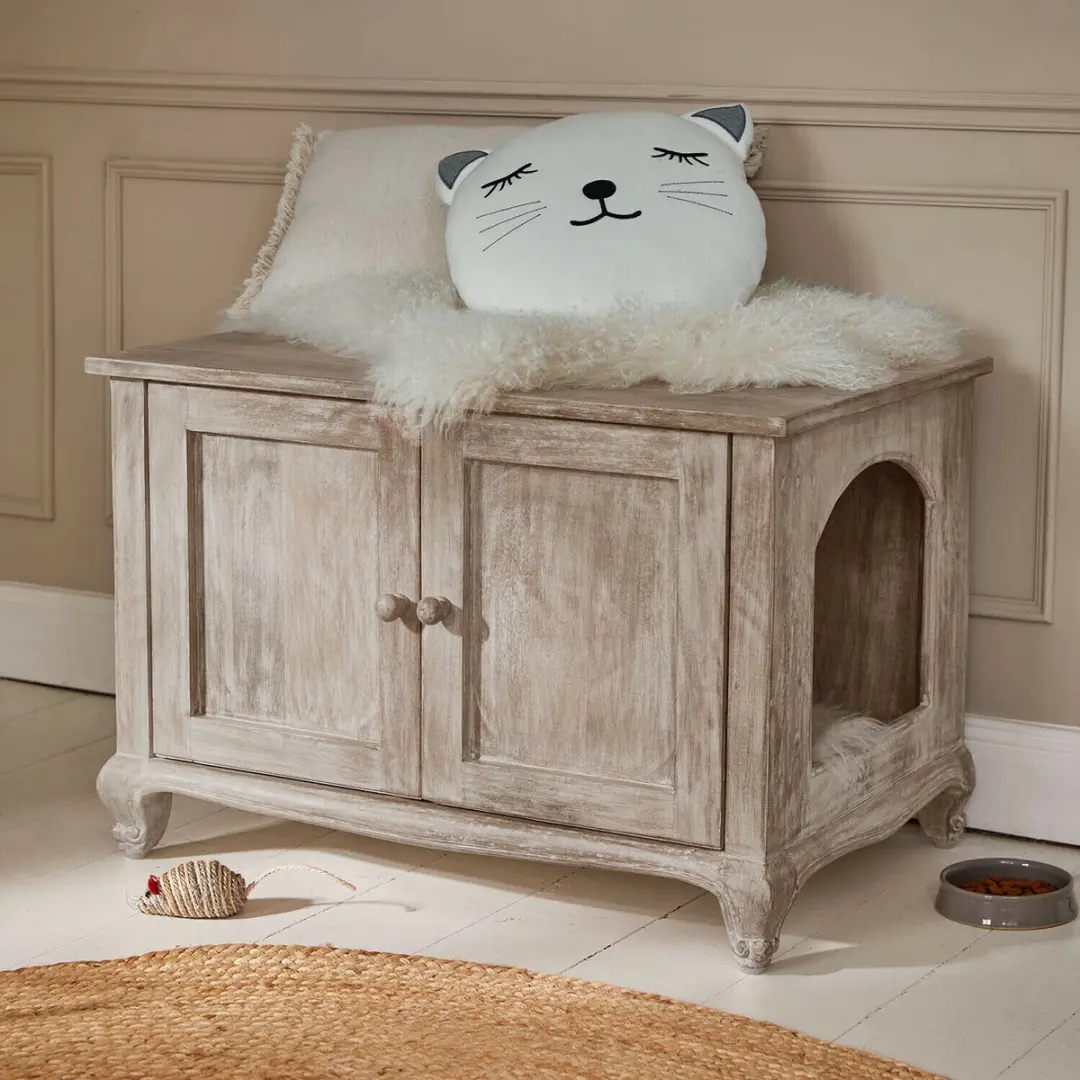 Loberon Éloresa Kattenhuisje - Antiekbruin