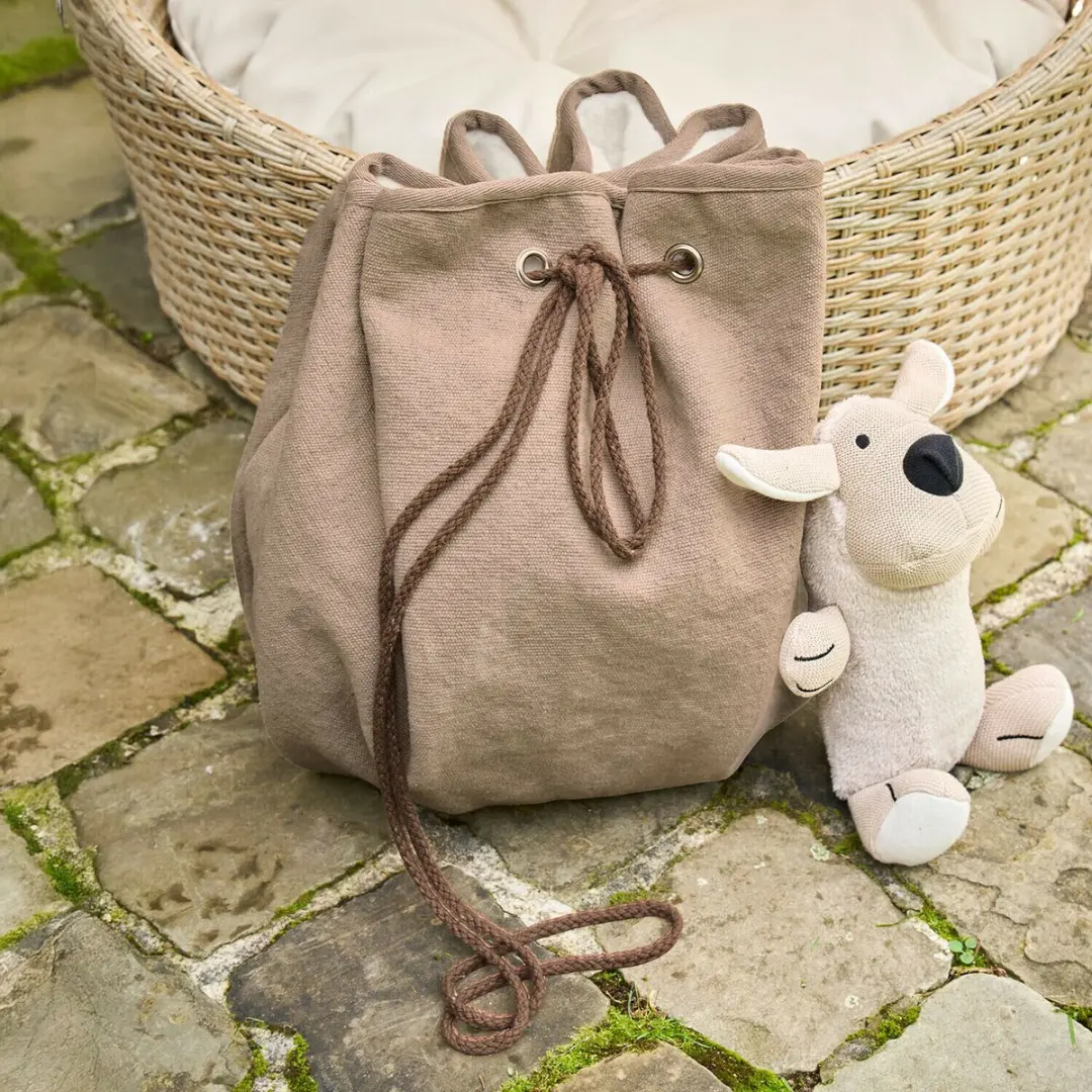Loberon Huisdierenmat Marnja - Taupe/Wit