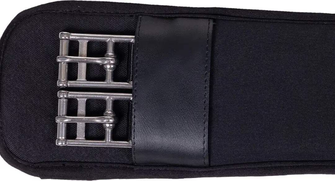 QHP Dressuursingel Memory 75cm - Zwart