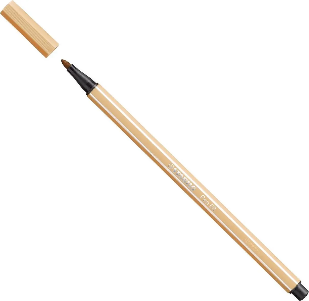 STABILO Pen 68 Viltstift - Licht Oker Geel