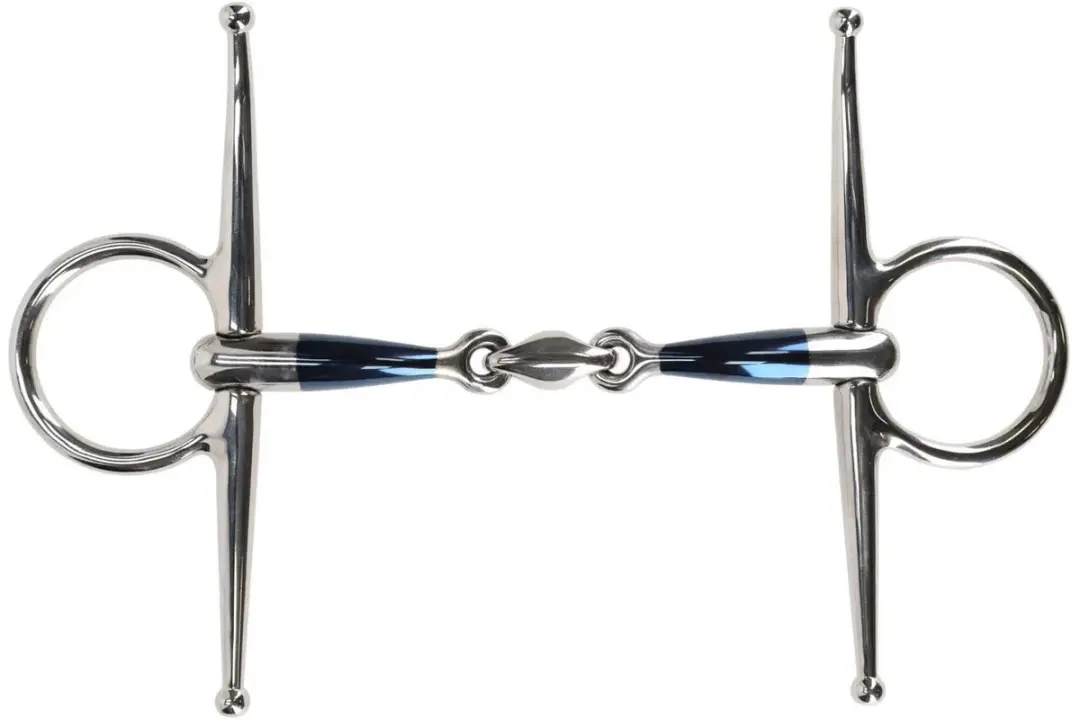 Dubbelgebroken sporenbit voor paard QHP