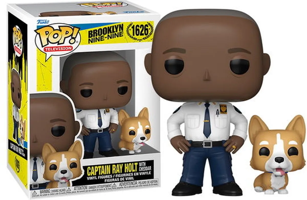 Funko Pop Brooklyn Nine-Nine Captain Holt Cheddar 61401 - afbeelding 3 van 6