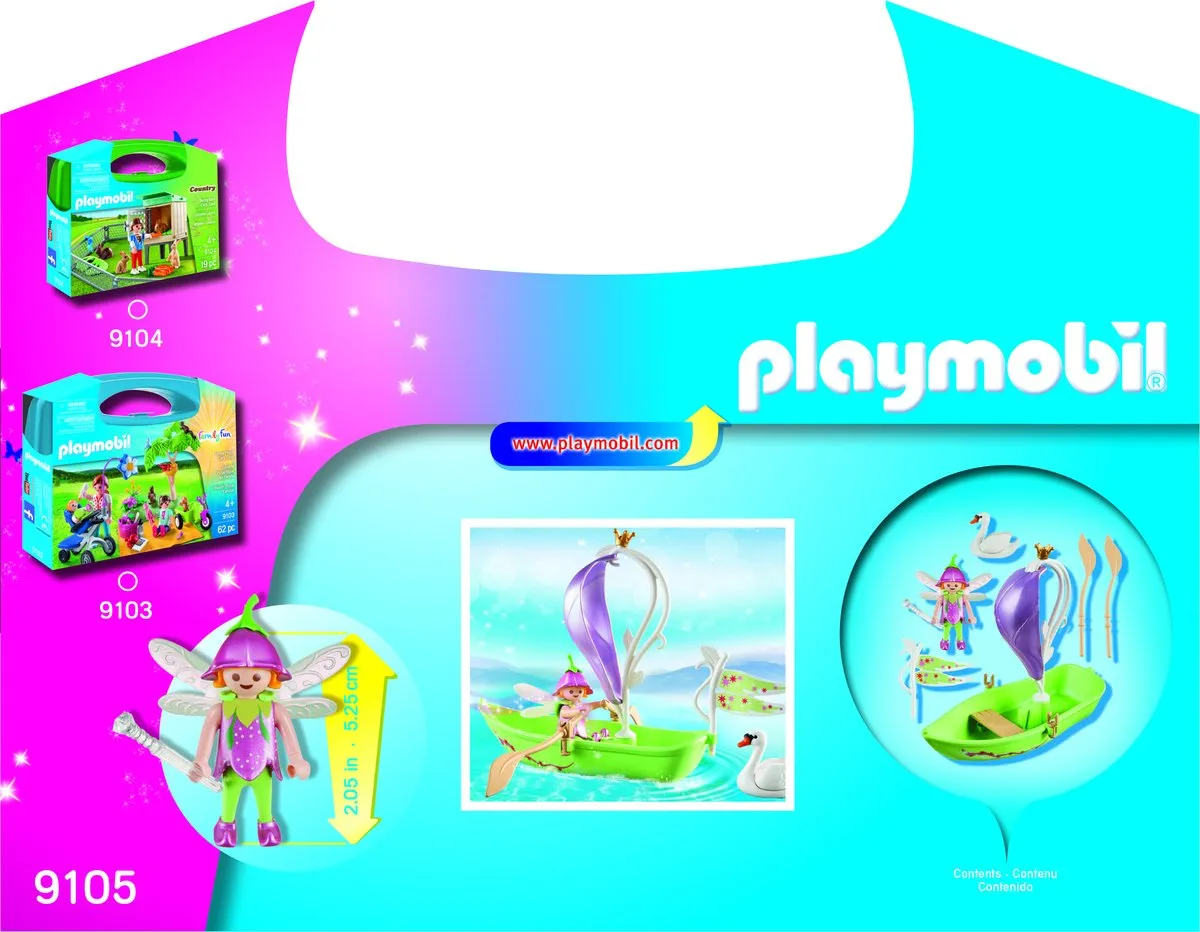 Playmobil Fairy Boat - Draagkoffer 9105 - Roze