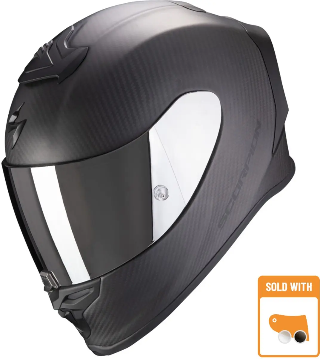 Scorpion Exo-R1 Evo Carbon Air Solid Mat Zwart Integraalhelm