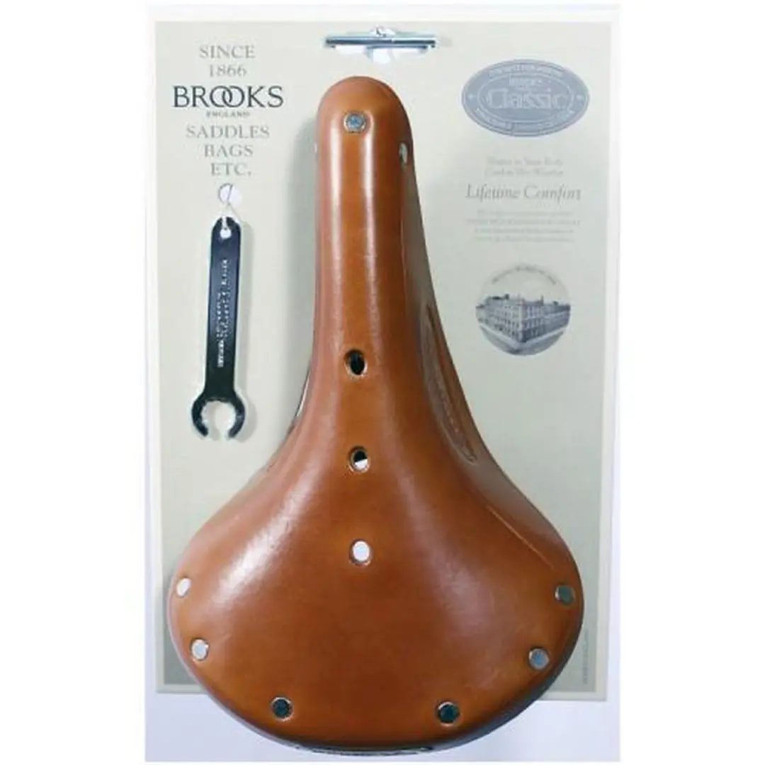 Brooks B396 Flyer Heren Zadel - Honing - afbeelding 3 van 6