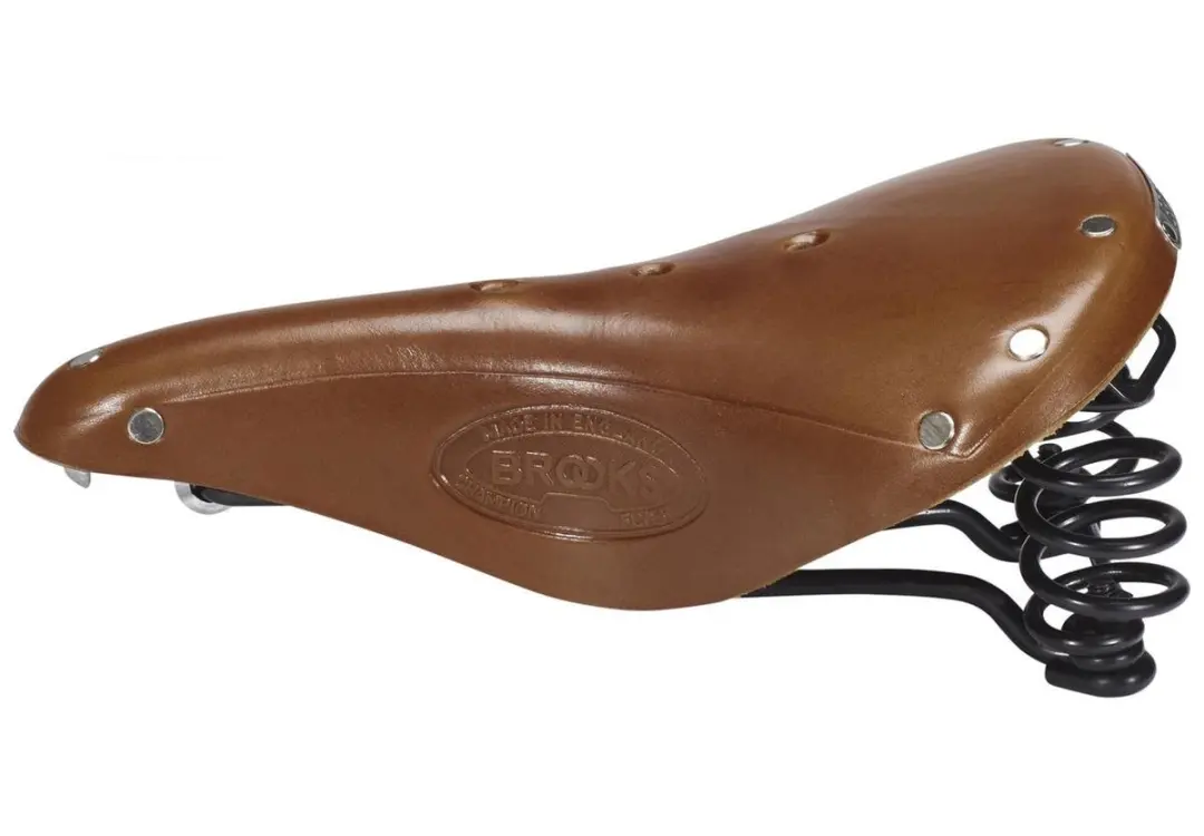 Brooks B396 Flyer Heren Zadel - Honing - afbeelding 5 van 6